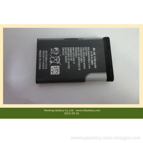 3.7V 1150mAh Replacement Cell Phone Battery, Bl-6c for Nokia Bl-6c Mobile Phone Battery Bl 6c, High Copy Mobile Phone Battery
